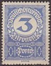 Austria 1920 Numbers 3 Blue Scott J87